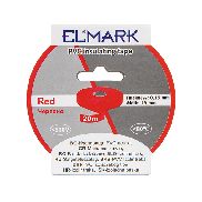 Elmark isolerende PVC tape 19mm - 20 meter lengte - rood