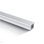 ONE Light inbouw profiel met diffusor - 2,3 x 1,5 cm - 200 cm lengte - wit en opaal
