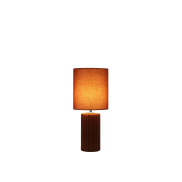 Searchlight Groove - tafellamp - Ø 22 x 51 cm - oranje