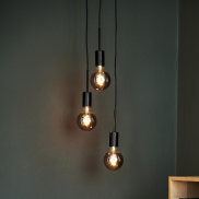 Nordlux Paco - hanglamp - Ø 22,6 x 217,3 cm - zwart