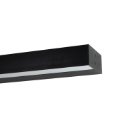 Lichtkoning Wall Line - wandlamp - 3,3 x 7 cm profiel - 19,2W LED per meter - zwart - IP20