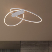 Nova Luce Kiklos - plafondlamp - Ø 72 x 30 cm - 42W dimbare LED incl. - zandwit