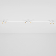 Nova Luce Oso - opbouwspot - 200 x 3,5 x 10,5 cm - wit