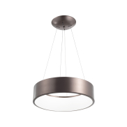 Nova Luce Rando - hanglamp - Ø 45 x 120 cm - 32W dimbare LED incl. - donkergrijs