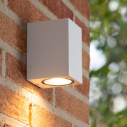 Lucide Zaro - buiten wandlamp - 7,8 x 6,8 x 10 cm - IP44 - wit