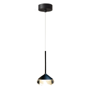 Artdelight Phoenix - hanglamp - Ø 11,6 x 208,2 cm - 7W dimbare led incl. - zwart