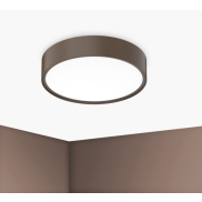 Century Italia Blanca Luxe - plafondlamp - Ø 40 x 7 cm - 24W LED incl. - koffie