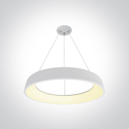 ONE Light LED Pendant Rings - hanglamp - Ø 60 x 10,8 cm - 42W LED incl. - instelbare lichtkleur - wit
