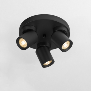 Nova Luce Amecy - opbouwspot 3L - Ø 22 x 12,5 cm - zandzwart