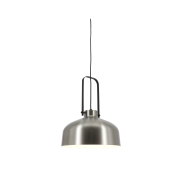 Artdelight Mendoza - hanglamp - Ø 37,5 x 176 cm - staal en zwart