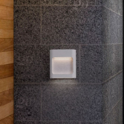 Nova Luce Tall - buiten wandverlichting - 12,5 x 13,5 x 4 cm - 6W LED incl. - IP54 - zandwit