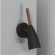 Design for the People Pure 10 - wandverlichting met schakelaar - 17 x 26 cm - zwart