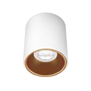 Century Italia Essenza Rondo - opbouwspot 1L - Ø 9,6 x 10,2 cm - goud en wit