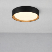 Nova Luce Stake - plafondlamp - Ø 35 x 7 cm - 30W dimbare LED incl. - zandzwart
