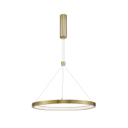 Nova Luce Empatia - hanglamp - Ø 60 x 120 cm - 35W dimbare LED incl. - messing goud