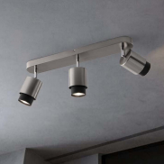Nova Luce Ison - opbouwspot 3L - 58 x 17 x 14 cm - satijn nickel
