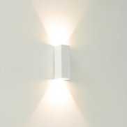 Artdelight Vegas - wandlamp - 5 x 5 x 15 cm - 2 x 1,5W LED incl. - IP65 - wit