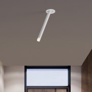 Nova Luce Stilvi - plafondlamp - Ø 5 x 24 cm - 4W LED incl. - zandwit