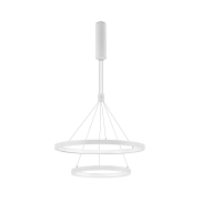 Nova Luce Empatia - hanglamp - Ø 60 x 120 cm - 60W dimbare LED incl. - zandwit