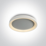 ONE Light LED Decorative Plafo - plafondverlichting - Ø 37,5 x 5,7 cm - 30W dimbare LED incl. - wit