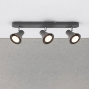 Nordlux Eik 9 - opbouwspot 3L - 45 x 8,6 cm - grijs