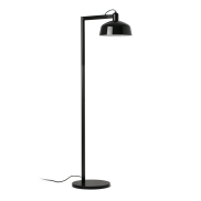 Faro Tatawin - vloerlamp - 30 x 47,4 x 148 cm - satijnzwart en glanszwart