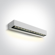 ONE Light Linear Outdoor Series Simple Sided - wandlamp - 38 x 7,6 x 6,6 cm - 9W LED incl. - IP65 - wit