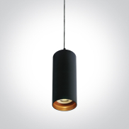 ONE Light Cylinder - hanglamp - Ø 6,8 x 146,5 cm - zwart