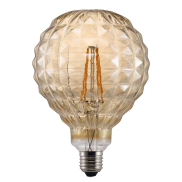 Nordlux Deco - Ø 12,5 x 17,7 cm - E27 - 2W niet dimbaar - 2200K - amber