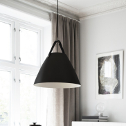 Design for the People Strap 36 - hanglamp - Ø 36 x 343,75 cm - zwart