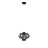 Artdelight Toronto - hanglamp - Ø 26,5 x 175 cm - gerookt