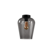 Artdelight Tombo - plafondverlichting - Ø 23 x 27 cm - gerookt