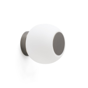 Faro Moy - plafond/wandverlichting - Ø 14 x 13 cm - IP44 - opaal