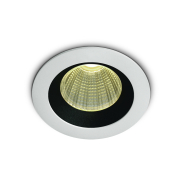 ONE Light 3W Dark Light Range - inbouwspot - Ø  50 mm, Ø 44 mm inbouwmaat - 3W LED incl. - wit en zwart