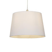 Searchlight Clyde Tapered Shade - lampenkap - Ø 40 x 26 cm - wit