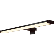 Searchlight Kos - opbouw wandlamp - 60 x 5 cm - 12W LED incl. - IP44 - zwart