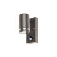 Integral LED Malaga - buiten wandlamp met bewegingssensor - 6,8 x 11,6 x 14,9 cm - IP54 - antraciet