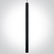 ONE Light Track Lights - hanglamp - 3-fase railsysteem - Ø 3,2 x 60 cm - 8W LED incl. - zwart