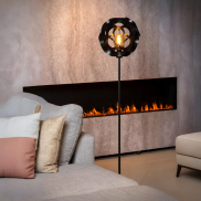 Lucide Hannelore - vloerlamp - Ø 30 x 149,6 cm - zwart
