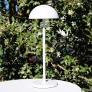 Lucide Joy - oplaadbare tafellamp - Ø 12 x 32 cm - 1,5W dimbare LED incl. - IP54 - wit