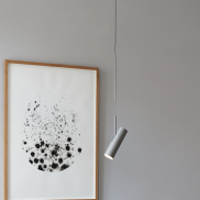 Design for the People Mib 6 - hanglamp - Ø 10,5 x 29,5 cm - grijs