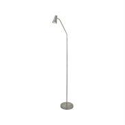 Searchlight Fusion - staanlamp - 167 cm - satijn zilver