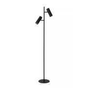 Lucide Clubs - vloerlamp - Ø 22 x 140 cm - zwart