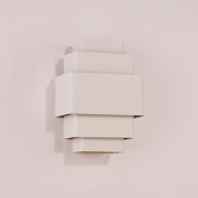 Artdelight Layers - wandlamp - 13 x 20 x 27,5 cm - wit en goud