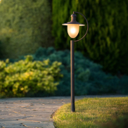 Lucide Aruba - tuinpaal - 25 x 28,5 x 110 cm - IP44 - roestbruin