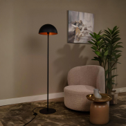 Lucide Siemon - staanlamp - Ø35 x 160 cm - zwart