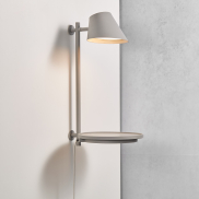 Design for the People Stay - wandverlichting met schakelaar - Ø 27 x 44,5 cm - 14,5W dimbare LED incl. - grijs