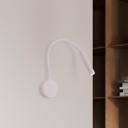 Nova Luce Sonica - wandlamp - Ø 8,5 x 56 cm - 6W LED incl. - IP44 - zandwit