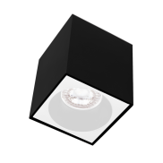Century Italia Essenza Cube - opbouwspot 1L - 8 x 8 x 9,8 cm - wit en zwart