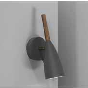 Design for the People Pure 10 - wandverlichting met schakelaar - 17 x 26 cm - grijs